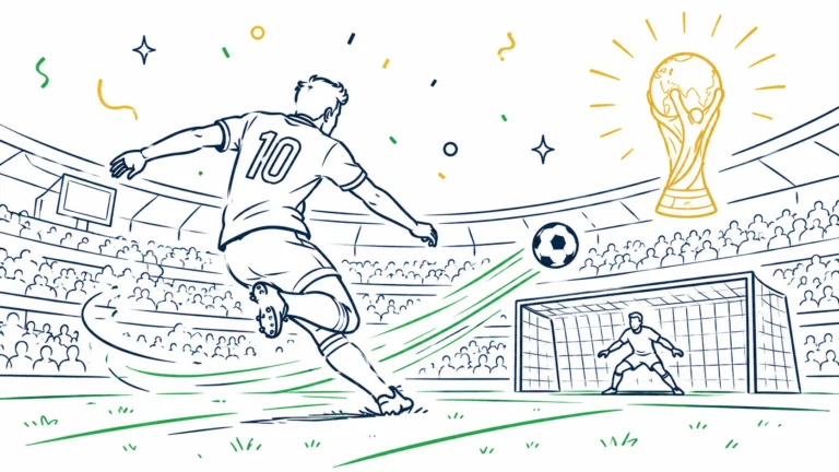 Dynamic soccer moment in the stadium